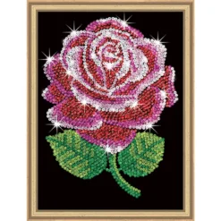 KSG Crafts Red Rose Sequin Kit