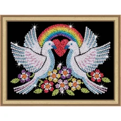 KSG Crafts Doves Of Hope Sequin Kit
