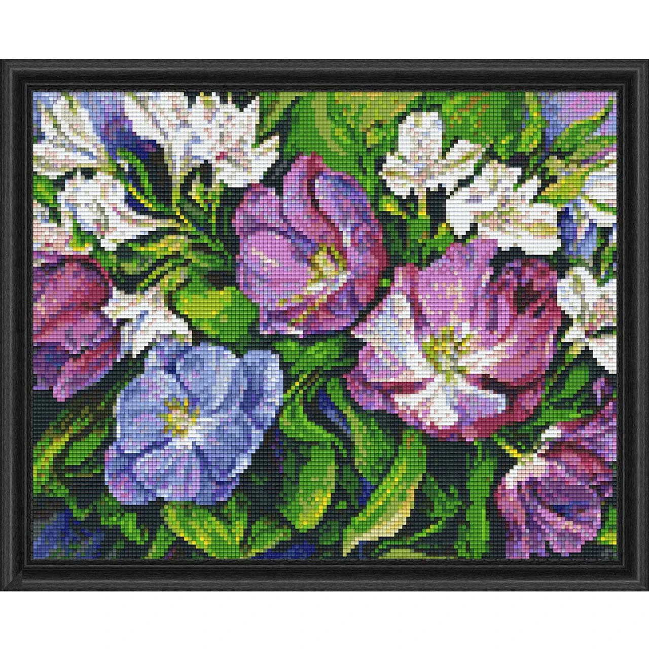 PixelHobby Purple Tulips & White Alstroemeria Mosaic Art Kit 1 PixelHobby Purple Tulips & White Alstroemeria Mosaic Art Kit
