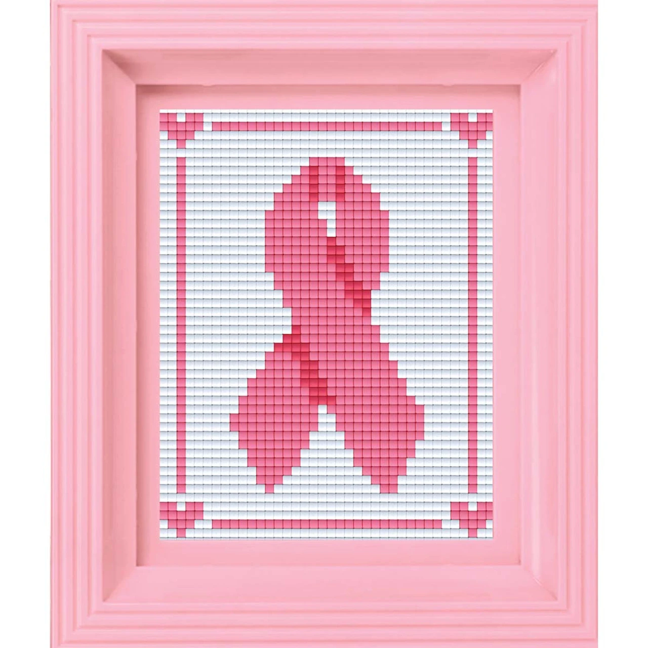 PixelHobby Breast Cancer Awareness Ribbon Mosaic Art Kit 1 PixelHobby Breast Cancer Awareness Ribbon Mosaic Art Kit