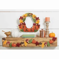 Herrschners Colors Of Fall Wreath & Garland, Set Of 2 Felt & Sequin Kit