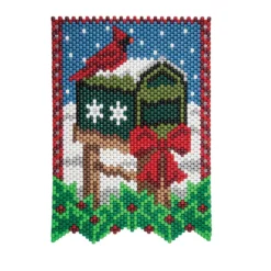 Herrschners Winter Mailbox Pony Bead Kit