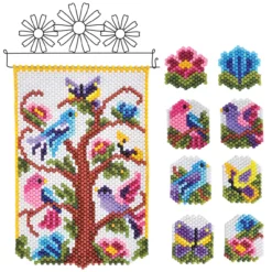 Herrschners Tree Of Life Banner & Ornaments, Set Of 2 Pony Bead Kit