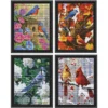 Seasonal Birds Mosaic Kits, Set Of 4 Mosaic Art Kit