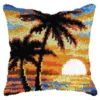 Orchidea Sunset Pillow Cover Latch Hook Kit