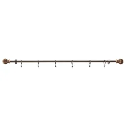 Herrschners Bronze Finial Rod With Clips Hanger
