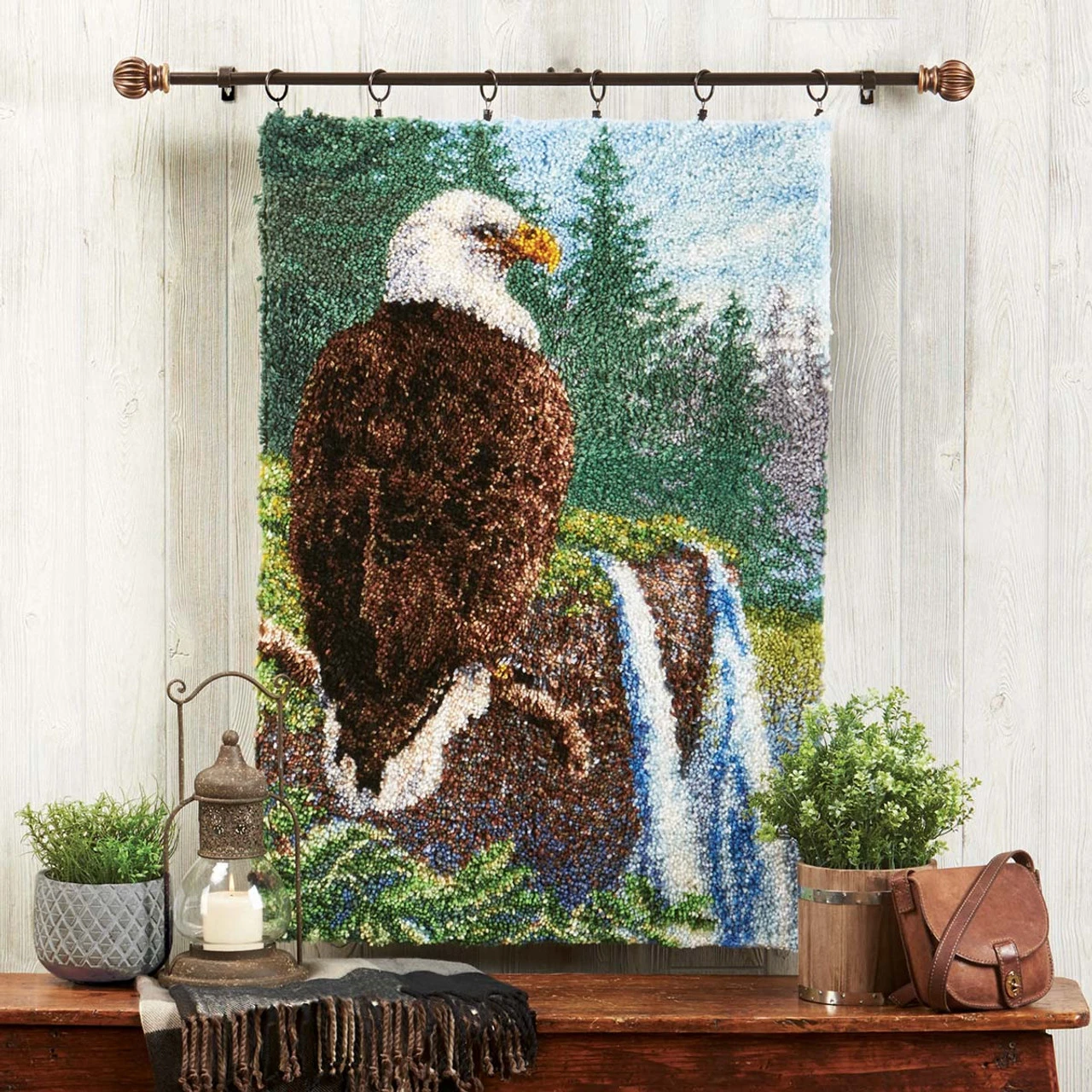 Herrschners Majestic Eagle Latch Hook Kit 2 Herrschners Majestic Eagle Latch Hook Kit - Image 2