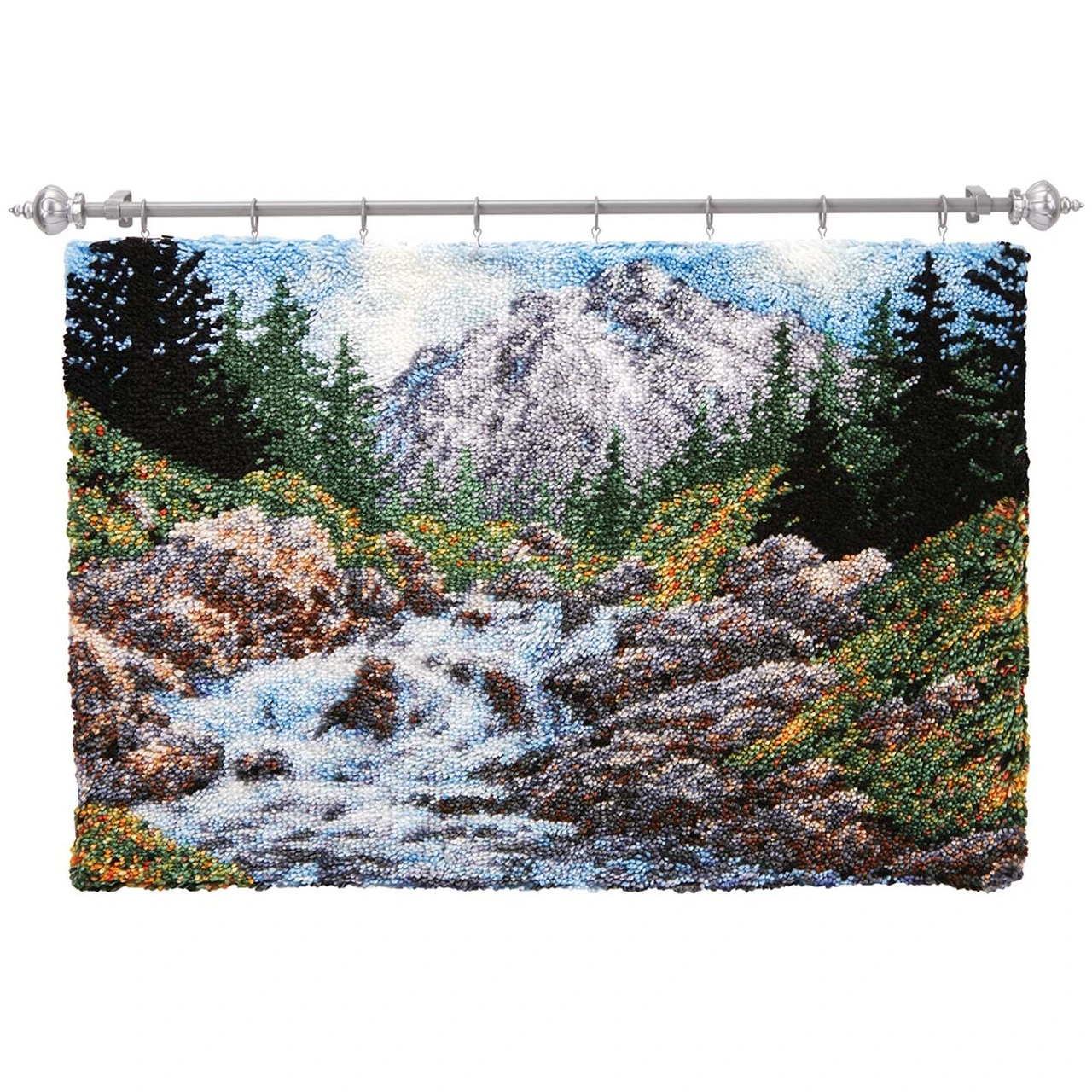 Herrschners Mountain Stream Latch Hook Kit 1 Herrschners Mountain Stream Latch Hook Kit