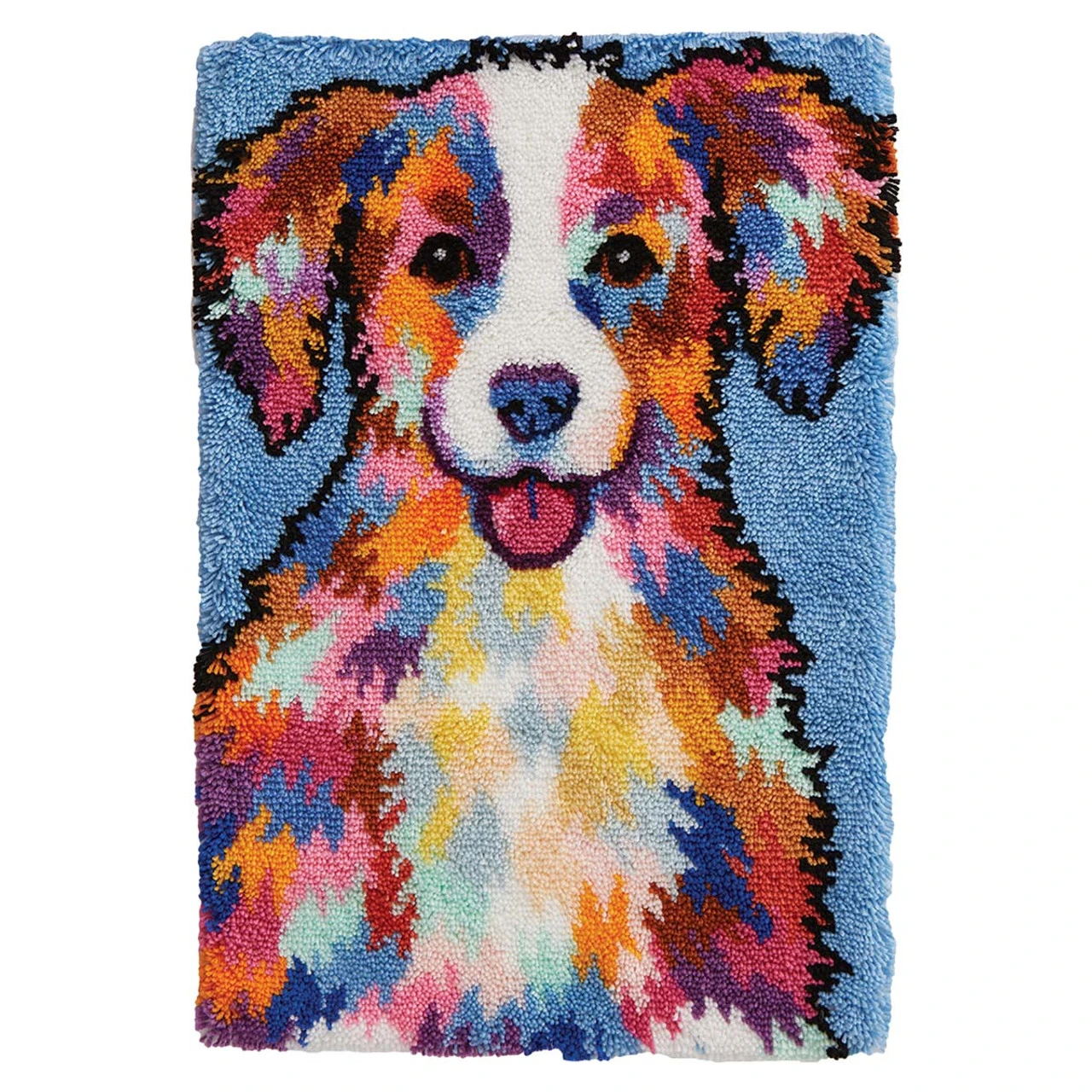 Herrschners Colorful Canine Latch Hook Kit 1 Herrschners Colorful Canine Latch Hook Kit