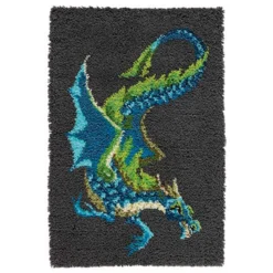 Herrschners Water Dragon Latch Hook Kit
