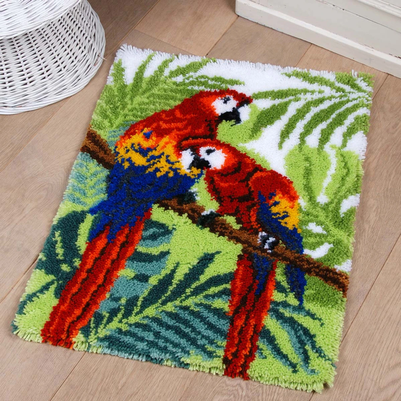 Vervaco Parrots Latch Hook Kit 2 Vervaco Parrots Latch Hook Kit - Image 2