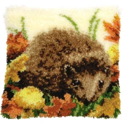 Vervaco Hedgehog Pillow Latch Hook Kit