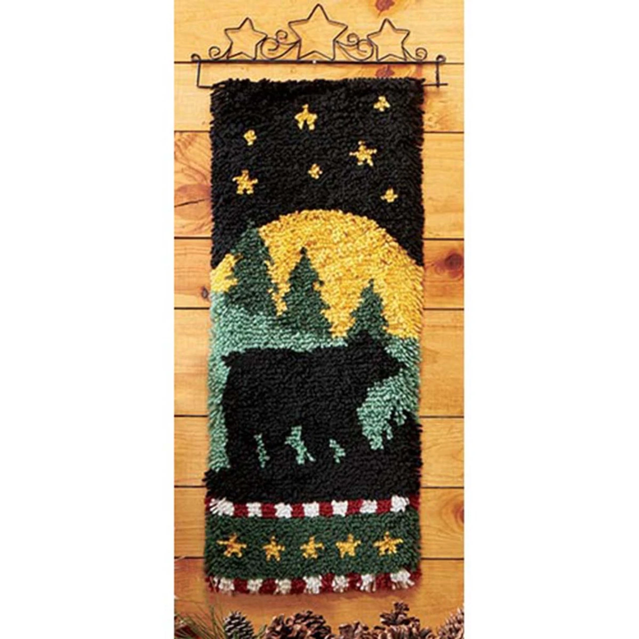 Herrschners Bear Silhouette Latch Hook Kit 1 Herrschners Bear Silhouette Latch Hook Kit