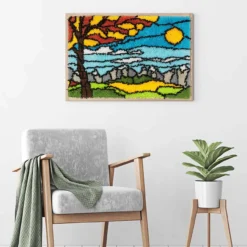 Leisure Arts Landscape Latch Hook Kit -Toy Store 137392 5 83480.1693412661