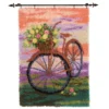 Herrschners Bicycle With Flowers Latch Hook Kit