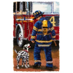 Herrschners Firefighter Latch Hook Kit