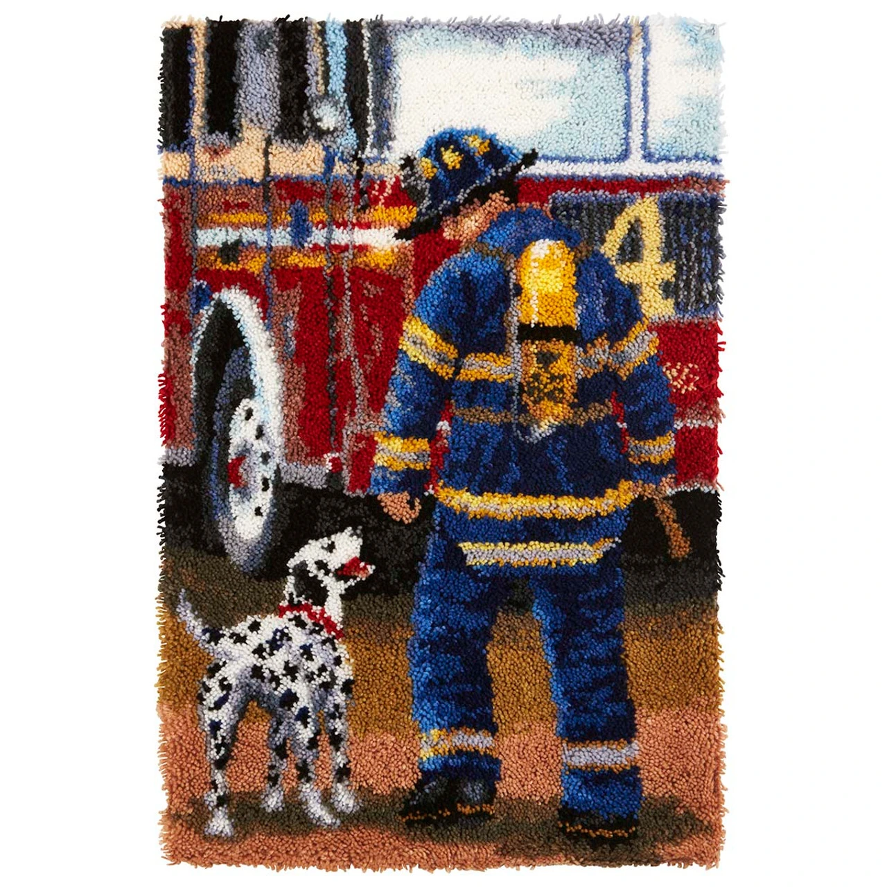 Herrschners Firefighter Latch Hook Kit 1 Herrschners Firefighter Latch Hook Kit