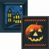 PixelHobby Spooky House & Jack O'Lantern, Set Of 2 Mosaic Art Kit
