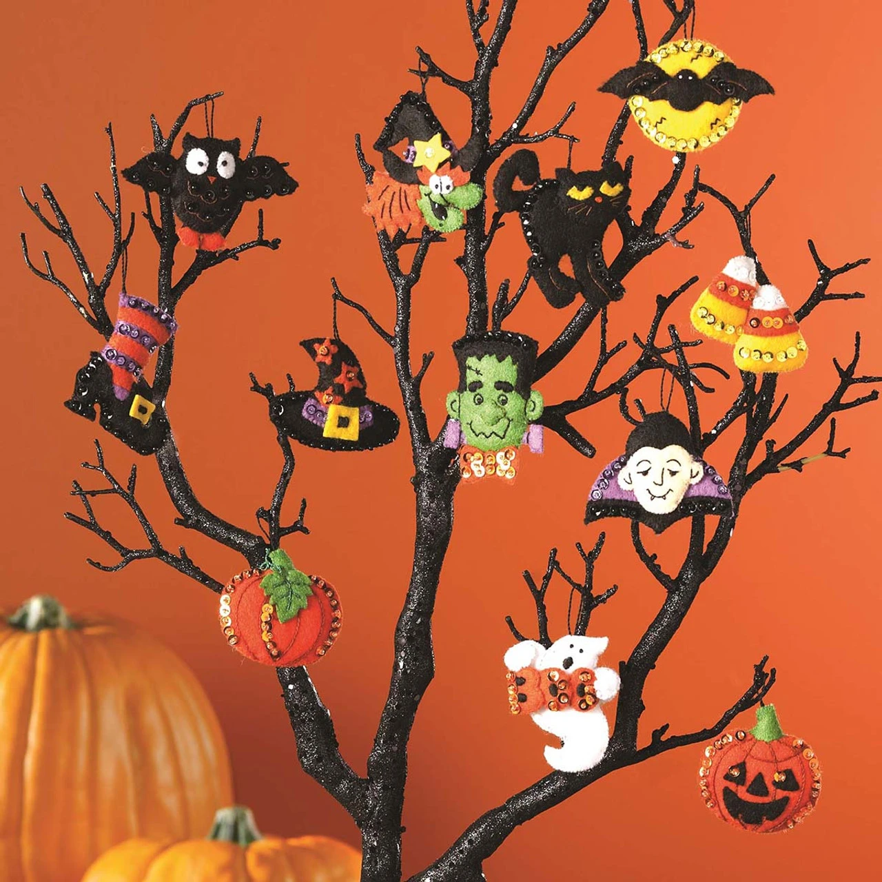 Bucilla A Halloween Felt & Sequin Kit 1 Bucilla A Halloween Felt & Sequin Kit