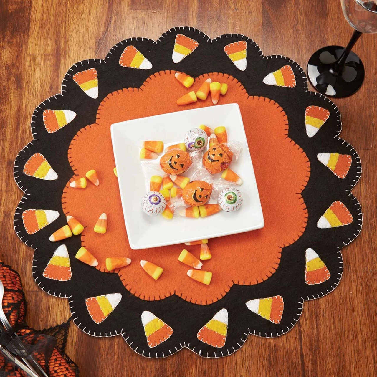 Herrschners Candy Corn Felt Placemats Felt Kit 1 Herrschners Candy Corn Felt Placemats Felt Kit