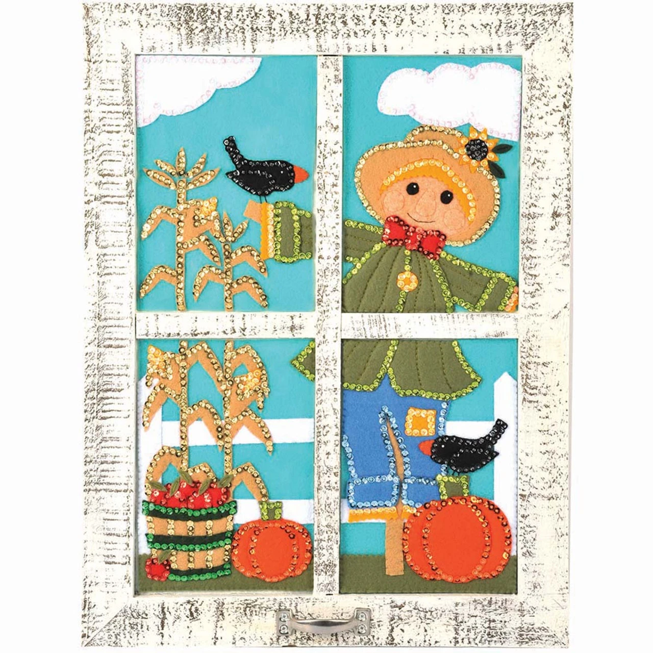 Felt Street Happy Harvest Window Wall Hanging Felt & Sequin Kit 1 Felt Street Happy Harvest Window Wall Hanging Felt & Sequin Kit
