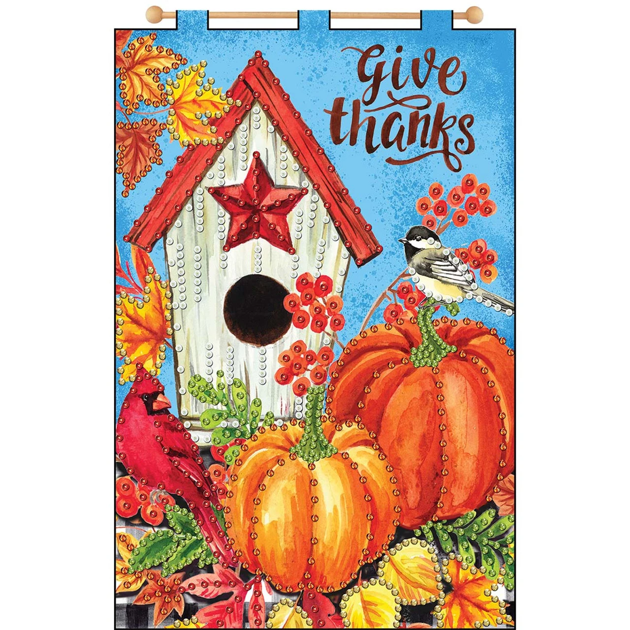 Design Works Give Thanks-November Banner Felt & Sequin Kit 1 Design Works Give Thanks-November Banner Felt & Sequin Kit
