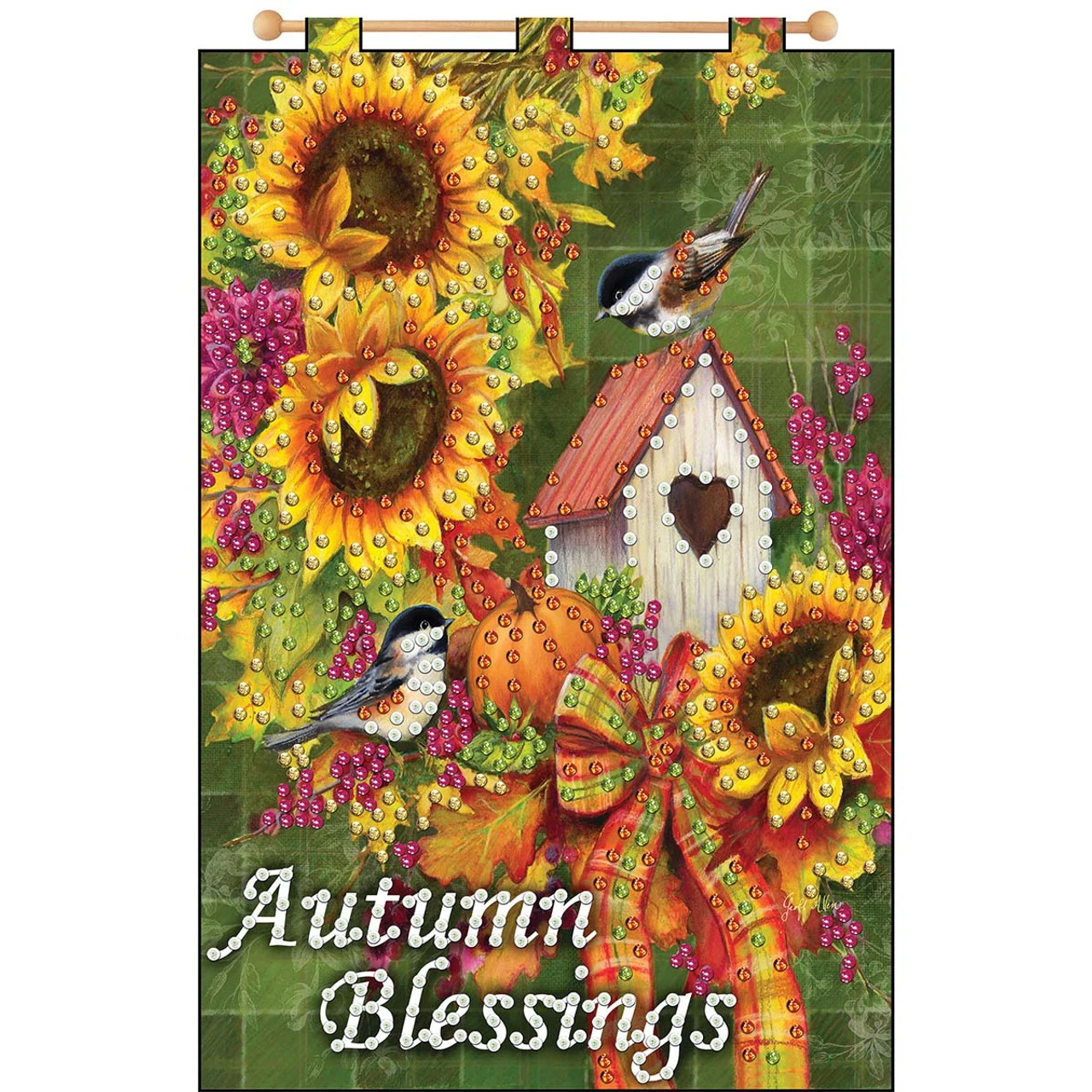 Design Works Harvest-September Banner Felt & Sequin Kit 1 Design Works Harvest-September Banner Felt & Sequin Kit