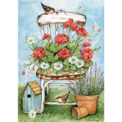 Lang Geranium Chair Jigsaw Puzzle