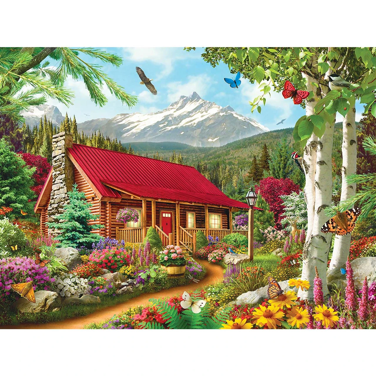 Masterpieces Puzzle Co Mountain Hideaway Jigsaw Puzzle 1 Masterpieces Puzzle Co Mountain Hideaway Jigsaw Puzzle