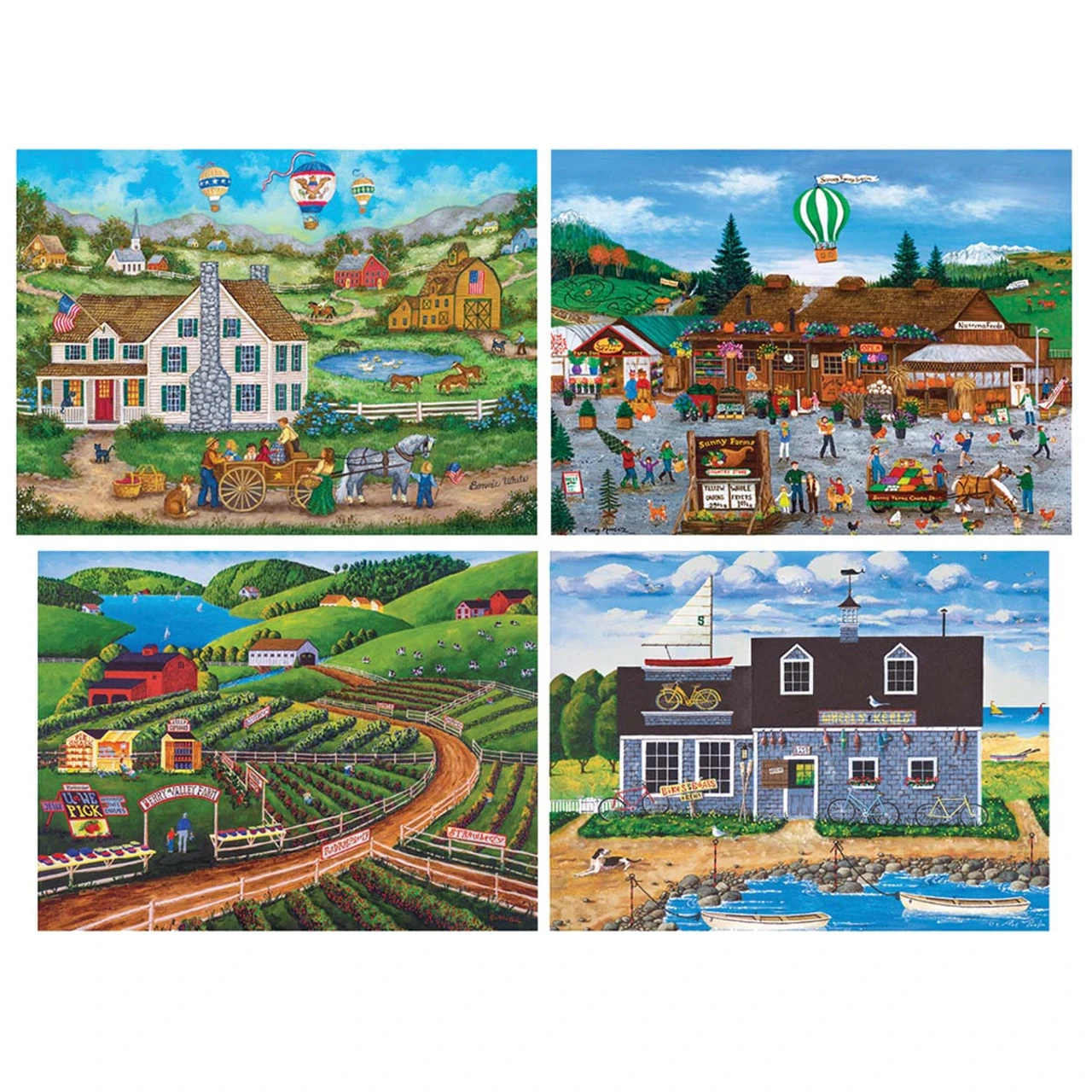 Masterpieces Puzzle Co Folk Art 12pk Puzzle Collection Jigsaw Puzzle 3 Masterpieces Puzzle Co Folk Art 12pk Puzzle Collection Jigsaw Puzzle - Image 3
