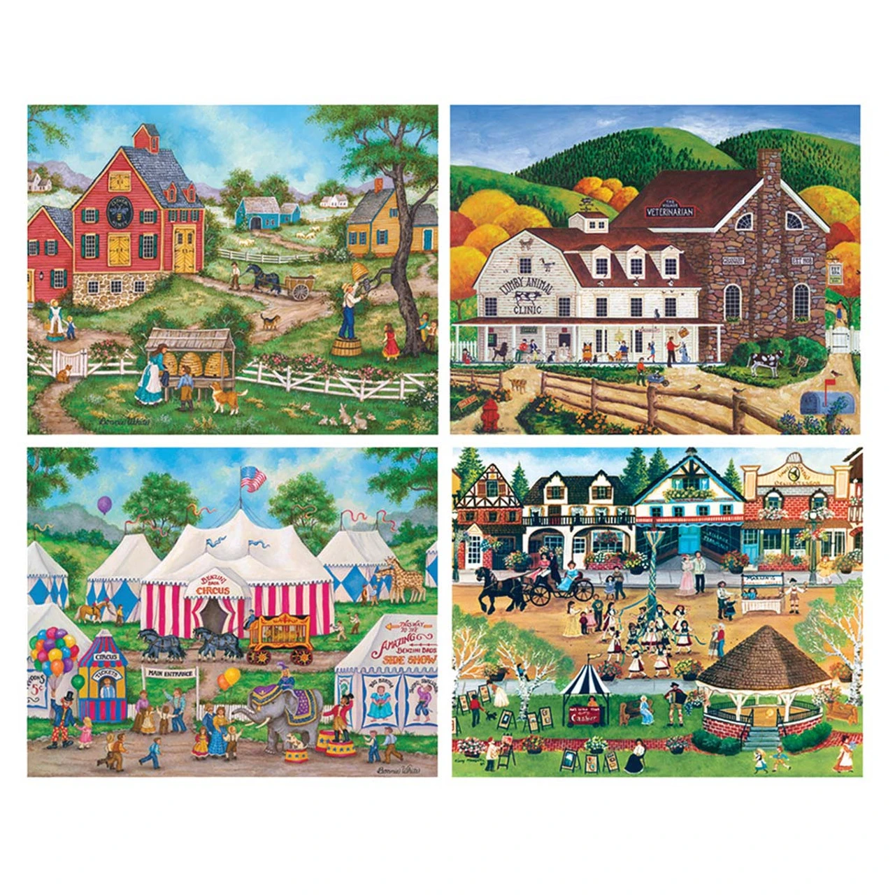 Masterpieces Puzzle Co Folk Art 12pk Puzzle Collection Jigsaw Puzzle 4 Masterpieces Puzzle Co Folk Art 12pk Puzzle Collection Jigsaw Puzzle - Image 4