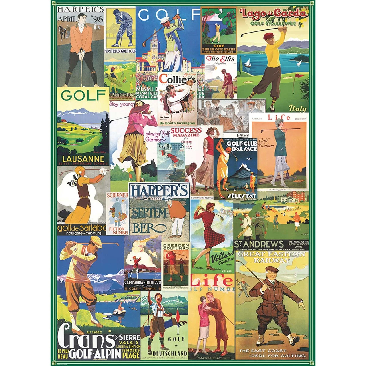 Eurographics Golf - Vintage Collage Jigsaw Puzzle 1 Eurographics Golf - Vintage Collage Jigsaw Puzzle