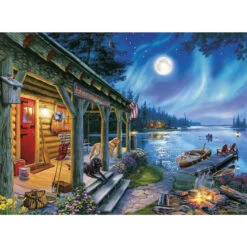 Buffalo Games Moonlight Lodge Jigsaw Puzzle
