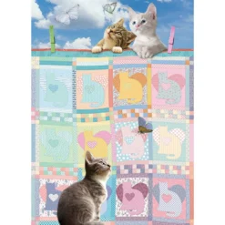 Cobble Hill Quilted Kittens Jigsaw Puzzle