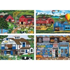 Masterpieces Puzzle Co A.M. Poulin 4 Pack Jigsaw Puzzle