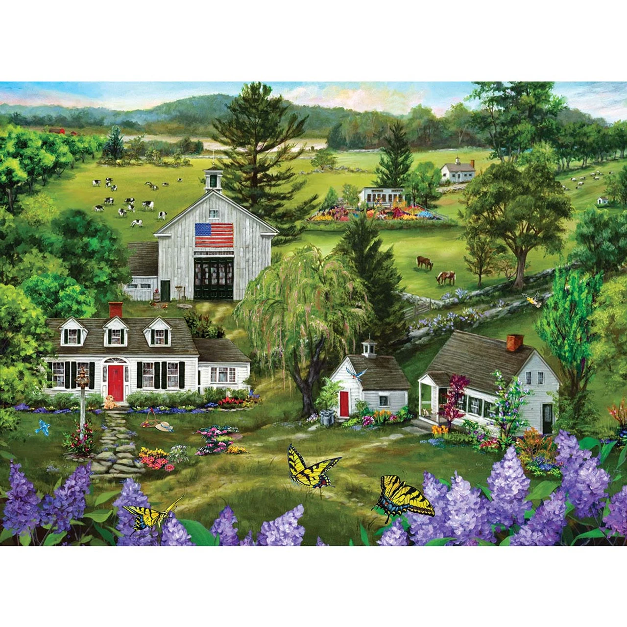 Puzzle Magic The Lilac Grove Farm, 500 Pc Jigsaw Puzzle 1 Puzzle Magic The Lilac Grove Farm, 500 Pc Jigsaw Puzzle
