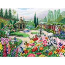 Puzzle Magic The Garden Vignette, 500 Pc Jigsaw Puzzle