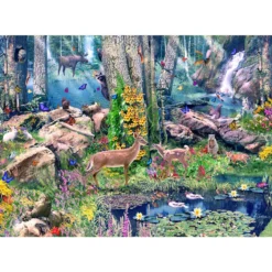 Puzzle Magic Animal Forest II, 500 Pc Jigsaw Puzzle