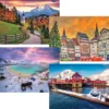 Karmin International Photographic 4 Pack Multipack Jigsaw Puzzle