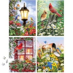 Springbok Seasonal Birds, Set Of 4 Jigsaw Puzzle