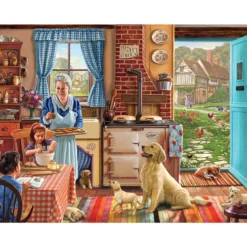 White Mountain Cozy Kitchen Jigsaw Puzzle