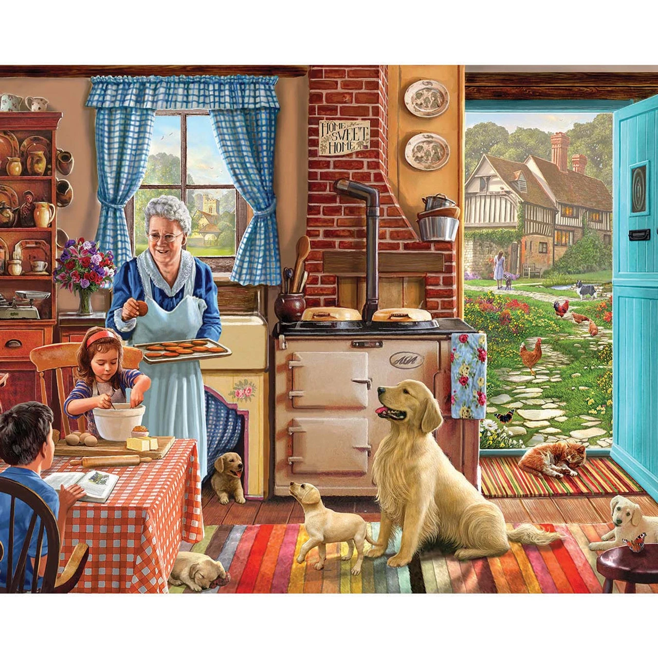 White Mountain Cozy Kitchen Jigsaw Puzzle 1 White Mountain Cozy Kitchen Jigsaw Puzzle