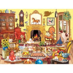 Karmin International Puppies Come To Tea Jigsaw Puzzle