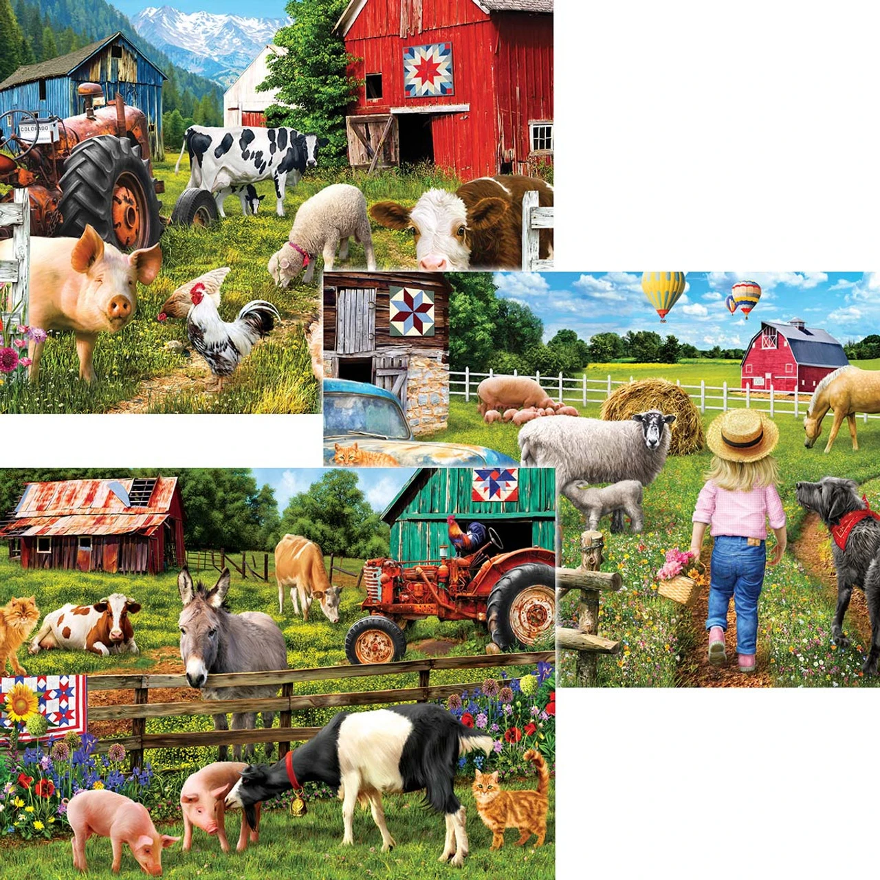 Karmin International Day On The Farm, Happy Farm Day, & Best Pals, Set Of 3 Jigsaw Puzzle 1 Karmin International Day On The Farm, Happy Farm Day, & Best Pals, Set Of 3 Jigsaw Puzzle