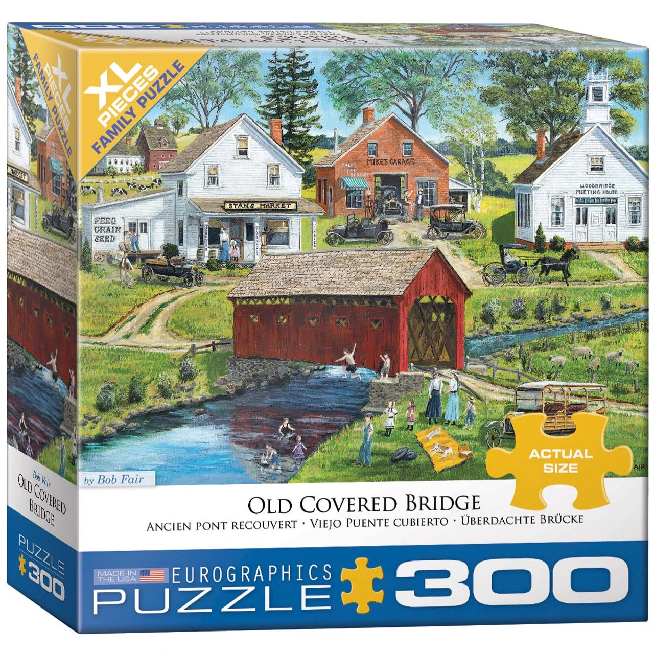 Eurographics Old Covered Bridge Jigsaw Puzzle 2 Eurographics Old Covered Bridge Jigsaw Puzzle - Image 2