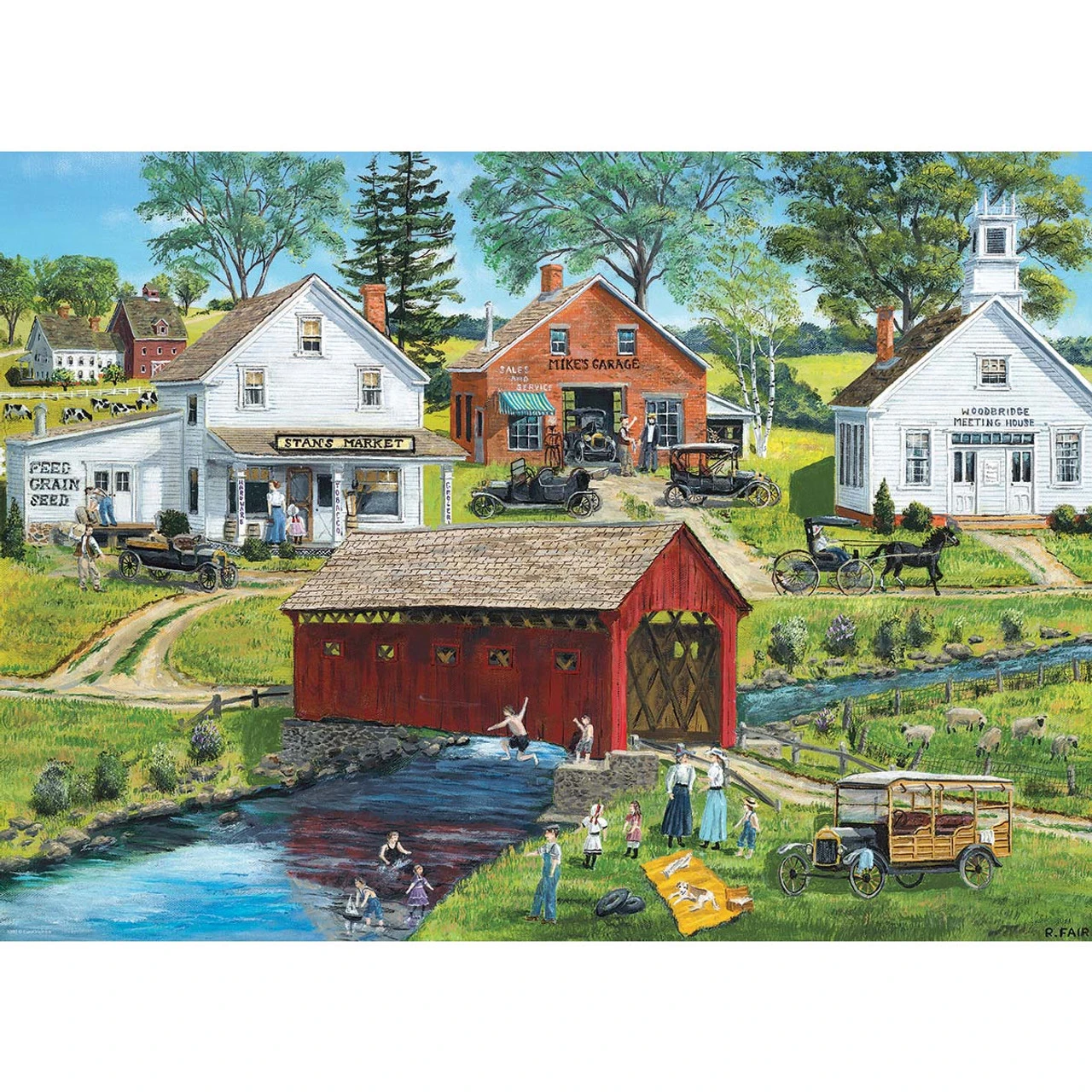 Eurographics Old Covered Bridge Jigsaw Puzzle 1 Eurographics Old Covered Bridge Jigsaw Puzzle