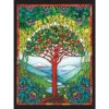 Cobble Hill Tree Of Life Stained Glass Jigsaw Puzzle