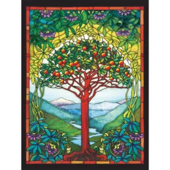 Cobble Hill Tree Of Life Stained Glass Jigsaw Puzzle