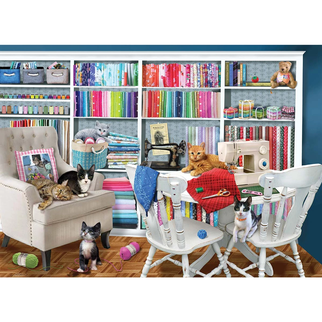 Cobble Hill Sewing Room Jigsaw Puzzle 1 Cobble Hill Sewing Room Jigsaw Puzzle