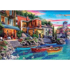 Educa Sunset In Como Jigsaw Puzzle